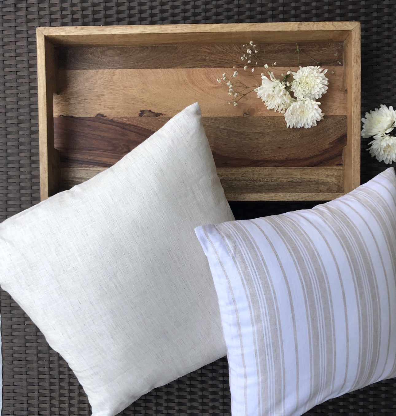 Linen cushion cover- single