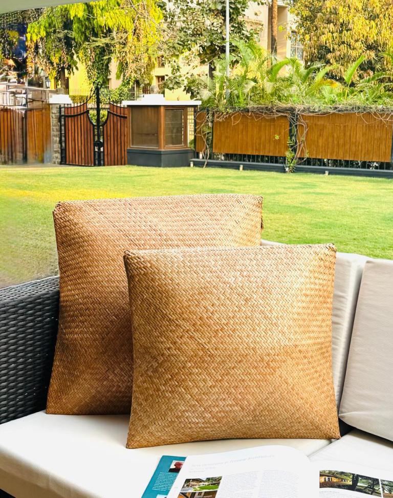 Handwoven Bengal Reed Cushion