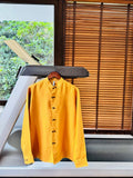 The Marrakesh linen shirt - Ochre