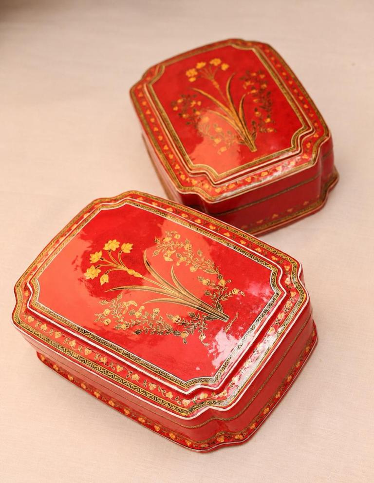 Afreen hand-painted Kashmiri paper mache box