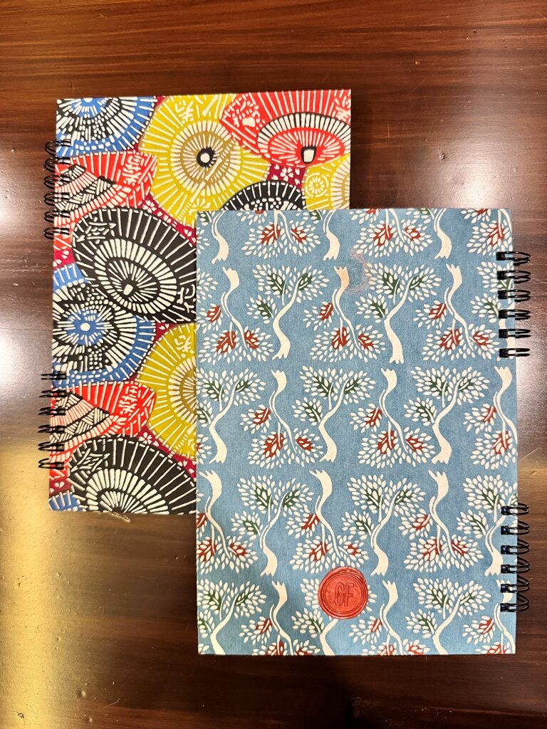 Washi paper wrapped journals