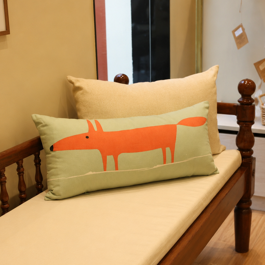 The Little Red Fox - lumbar cushion